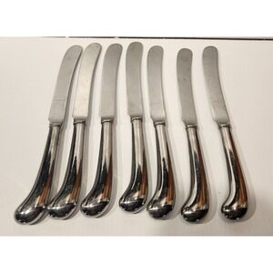 Reed &‎ Barton Rebacraft Stainless Set of 7 Pistol Grip Butter Knives